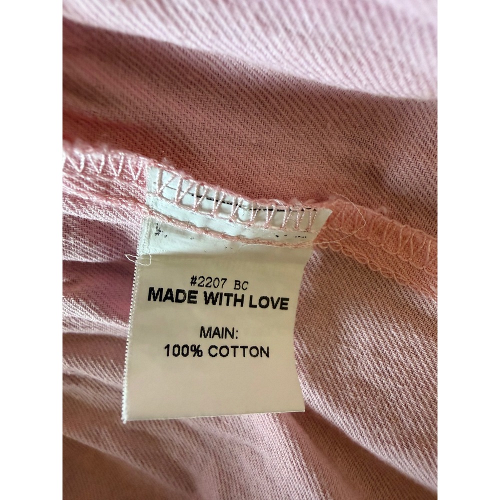 Senllen Pink Cutout Tiered Mini Dress Medium Cotton Summer Sun Dress Coquette‎ - Picture 5 of 12
